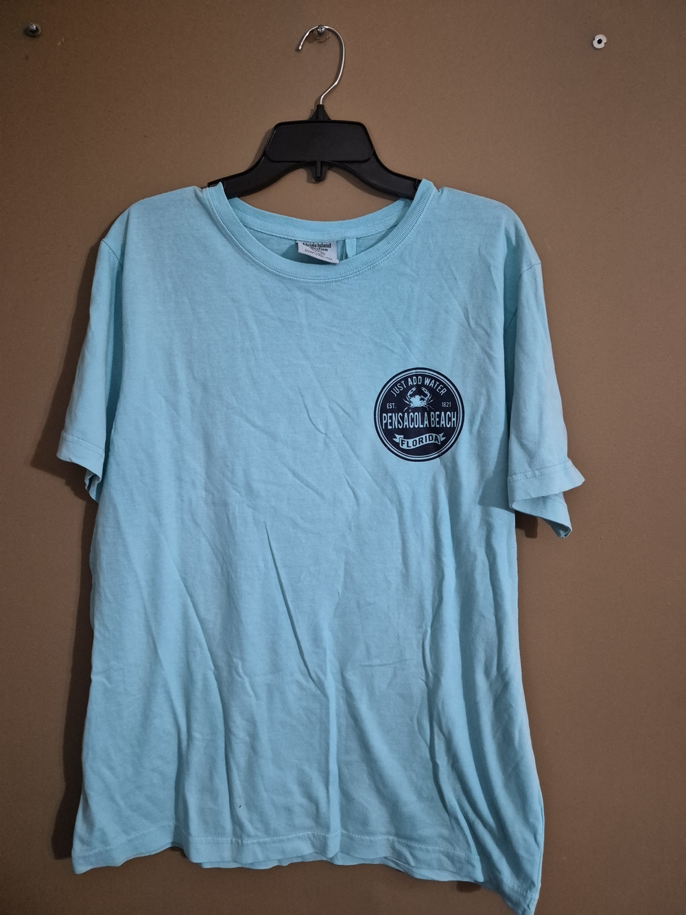 Women's Short Sleeve Tee - Teal Color Size Large